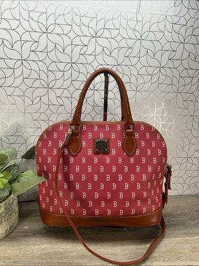 7144 Dooney & Bourke Boston Red Sox dome satchel 268887144